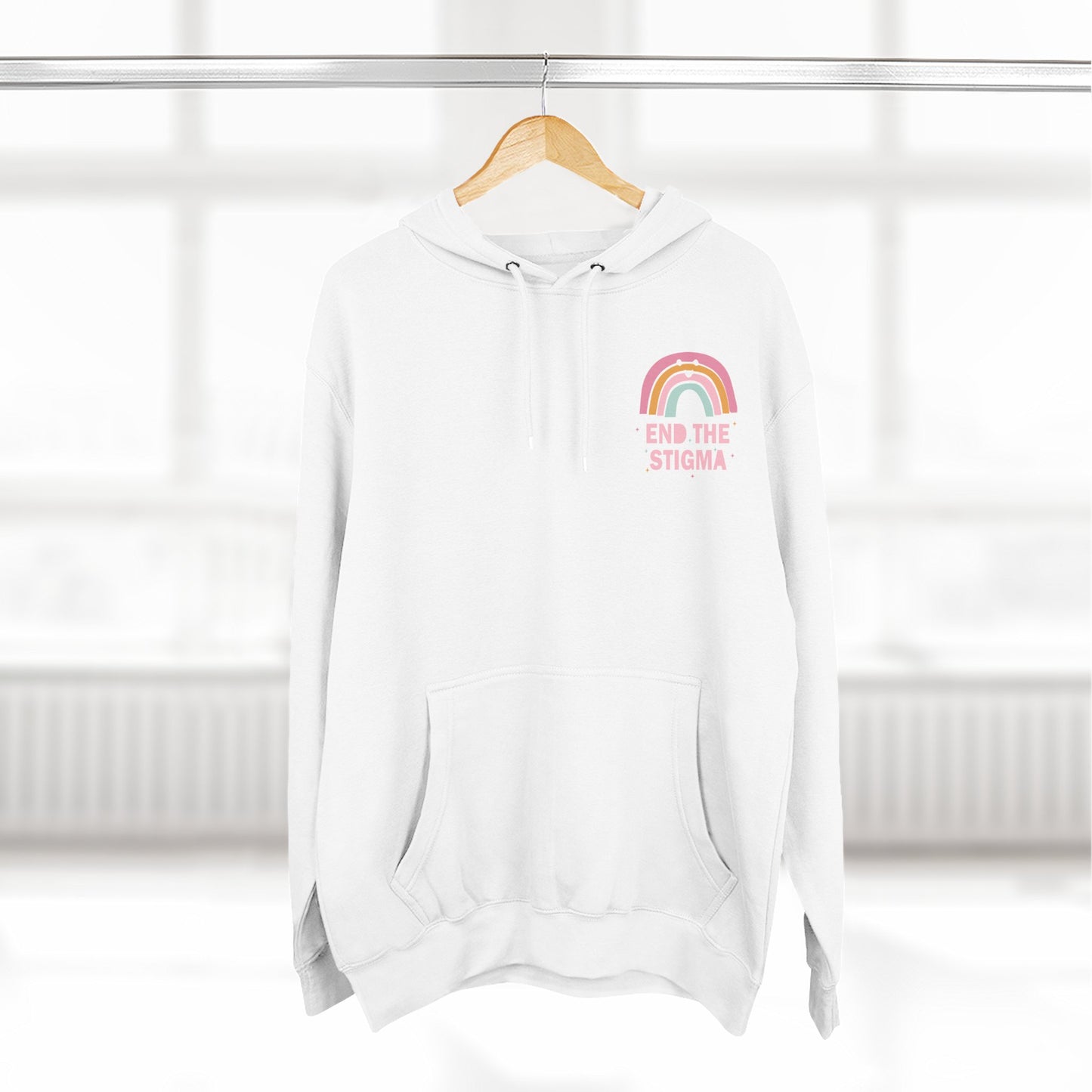 Three-Panel Fleece Hoodie-End the Stigma