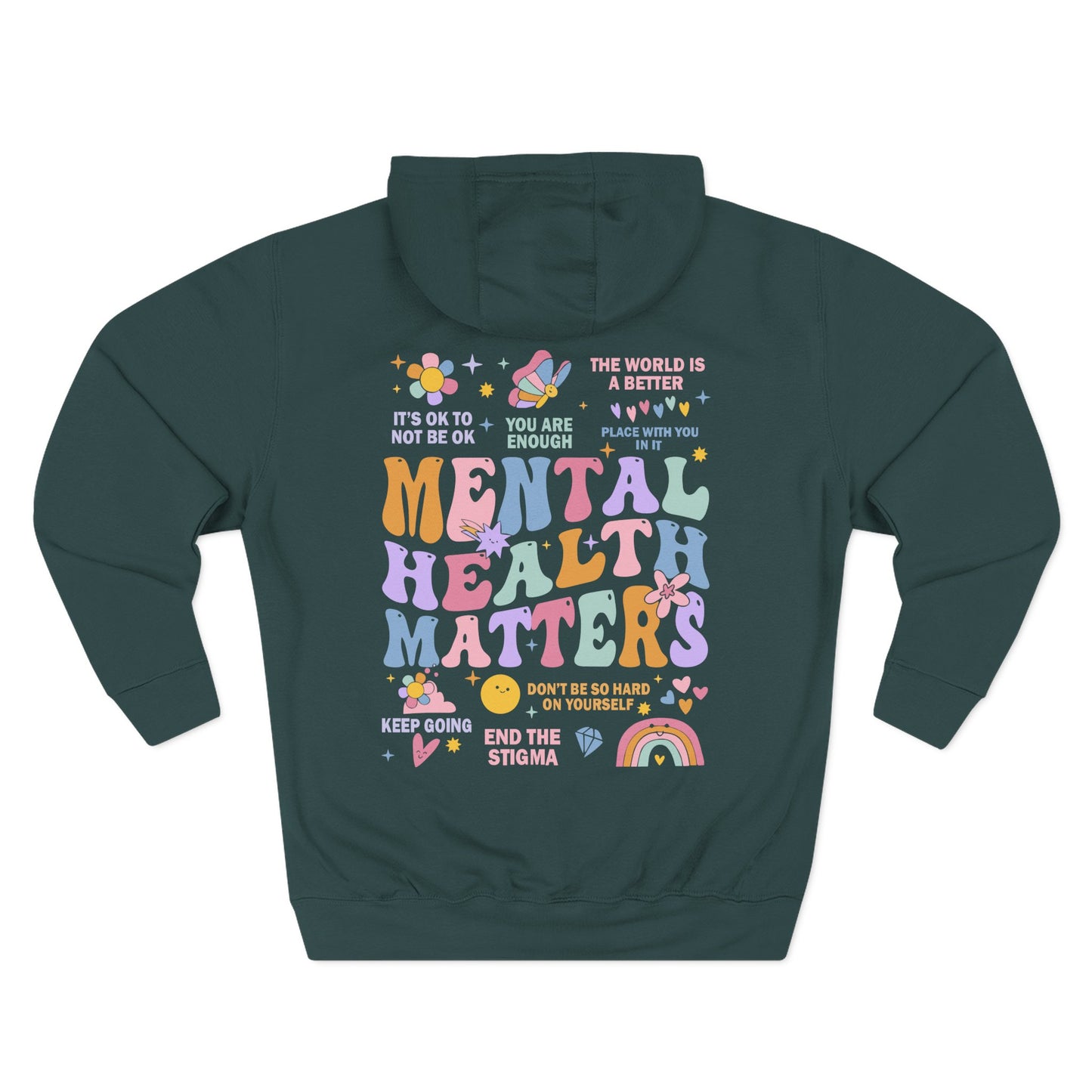 Three-Panel Fleece Hoodie-End the Stigma