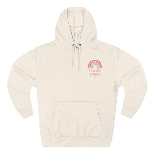 Three-Panel Fleece Hoodie-End the Stigma