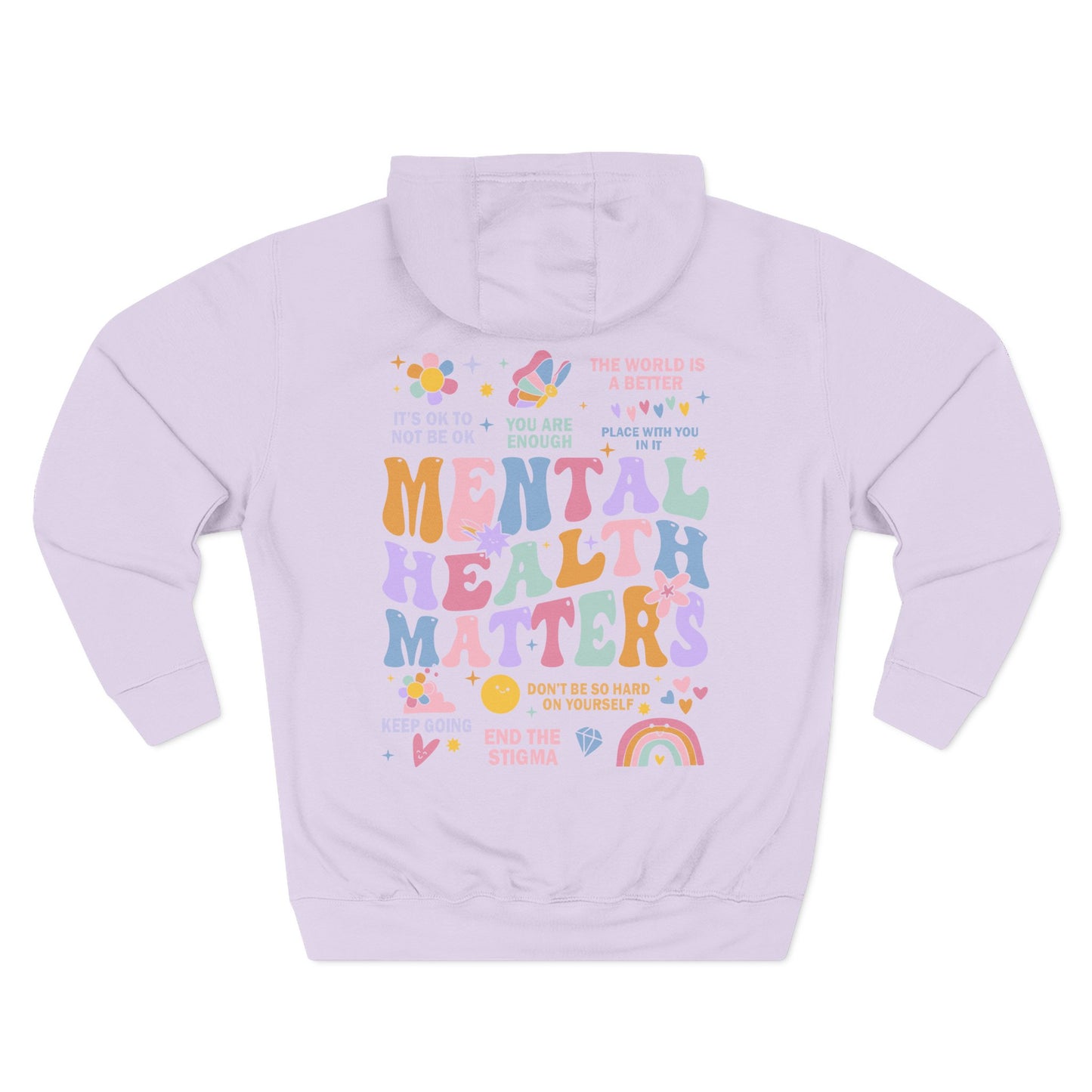 Three-Panel Fleece Hoodie-End the Stigma