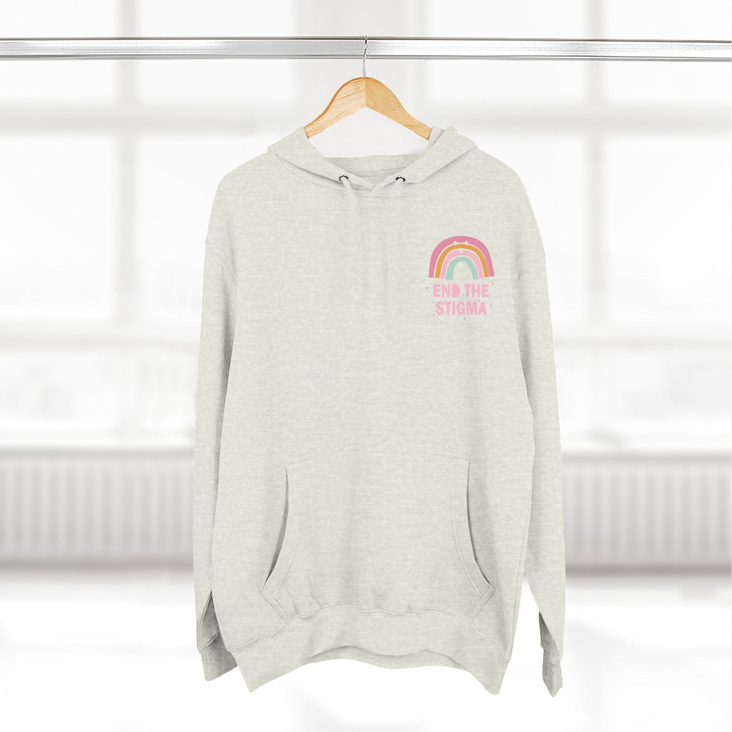 Three-Panel Fleece Hoodie-End the Stigma