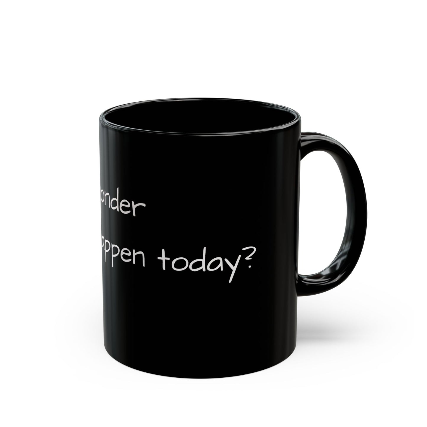 Black Ceramic Mug – For Curious Mornings & Quiet Moments (11oz, 15oz)
