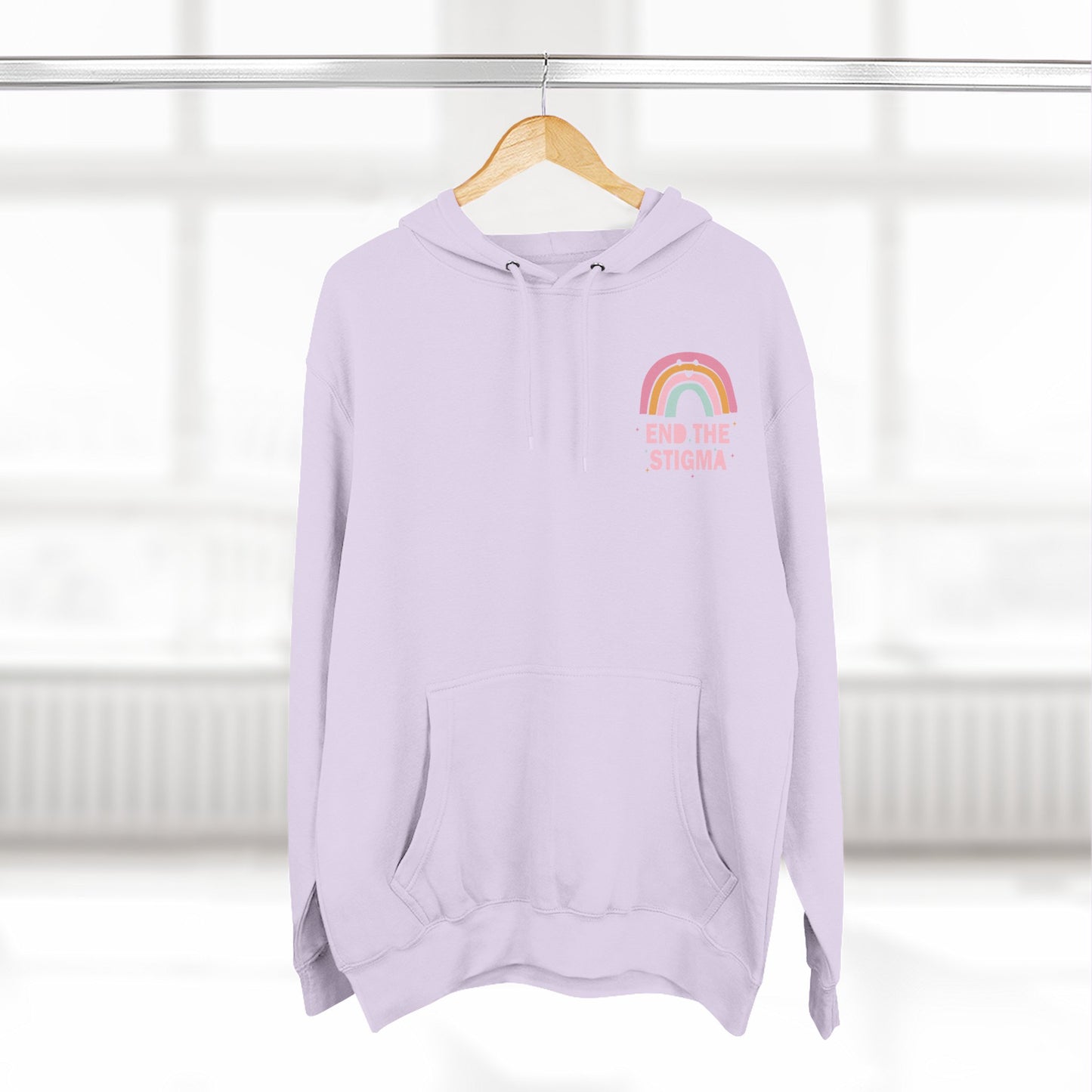 Three-Panel Fleece Hoodie-End the Stigma