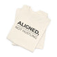 Aligned, Not Hustling Tee (Unisex) – Minimalist Affirmation Shirt