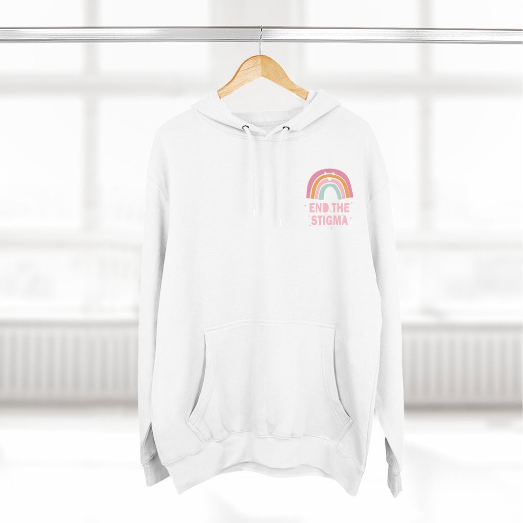 Three-Panel Fleece Hoodie-End the Stigma