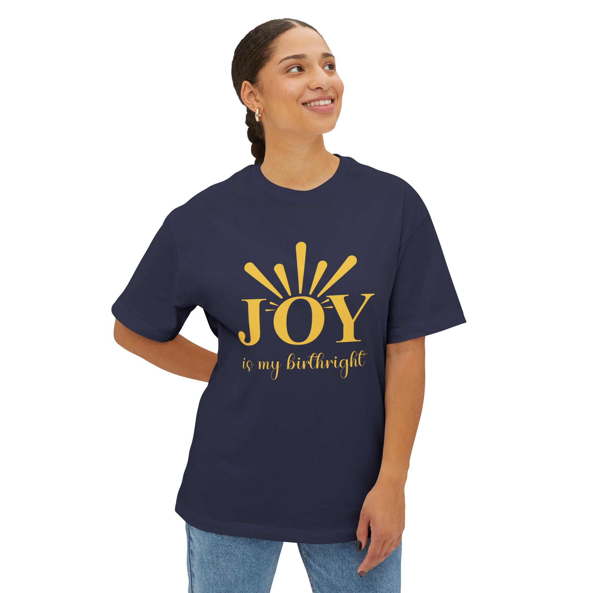 Joy Is My Birthright Oversized Boxy Tee