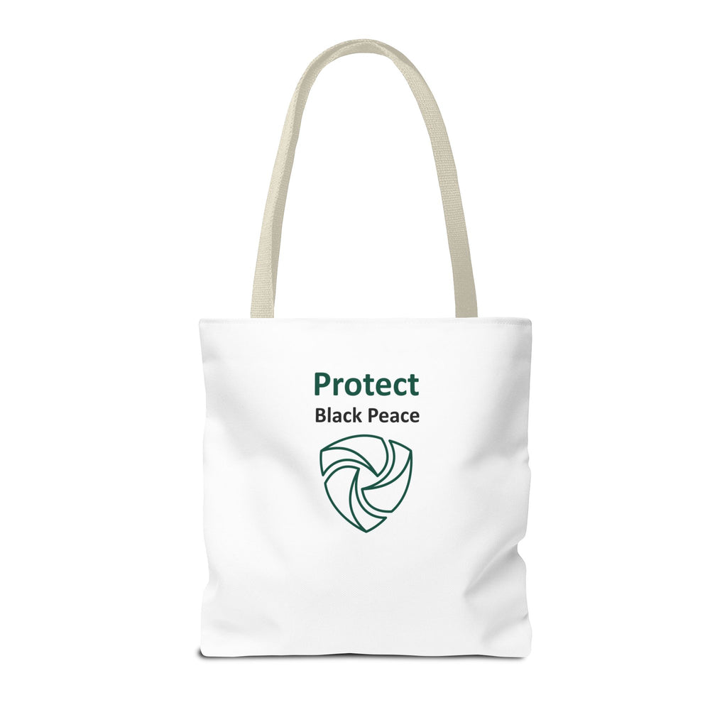 Protect Black Peace Tote Bag