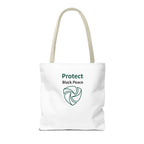 Protect Black Peace Tote Bag