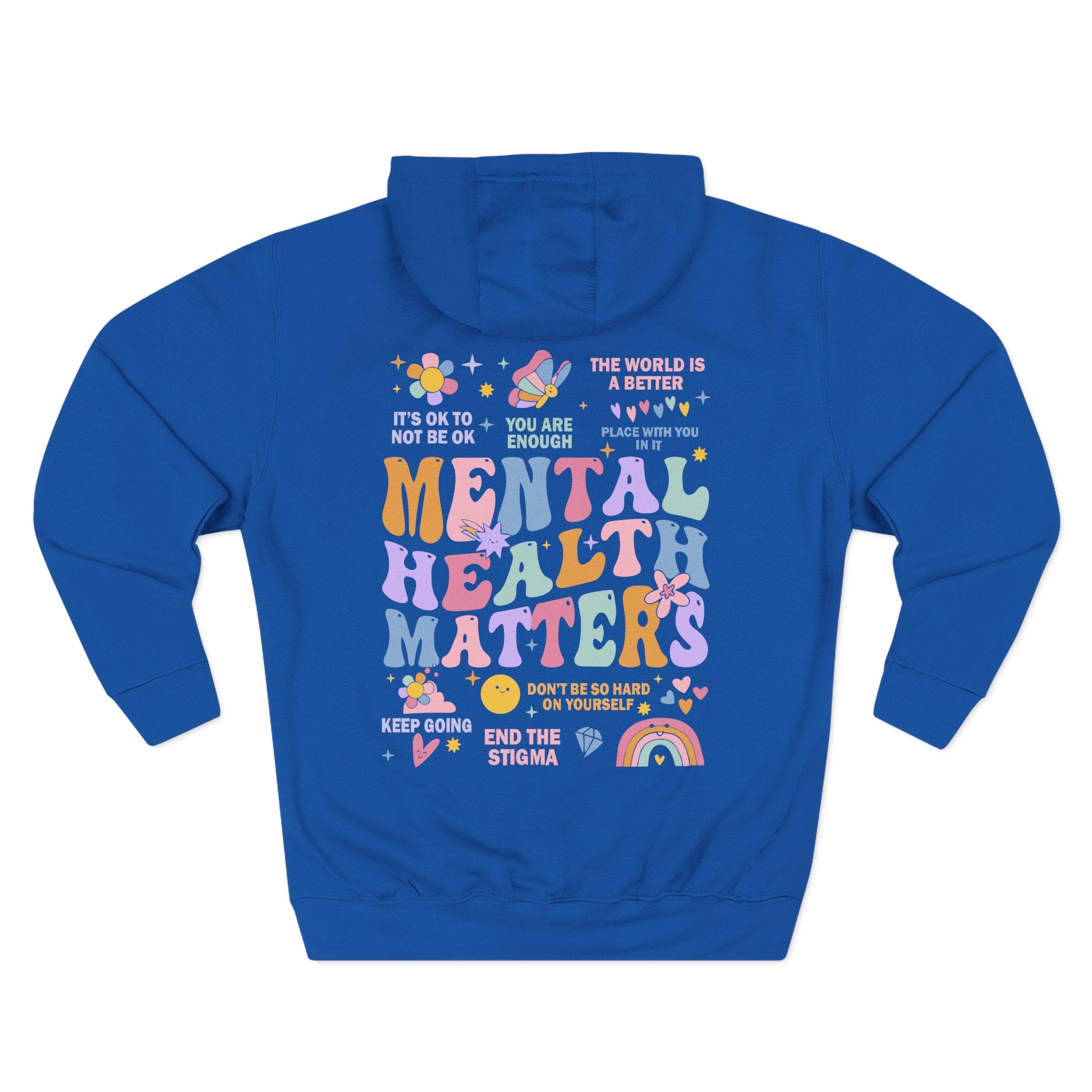 Three-Panel Fleece Hoodie-End the Stigma