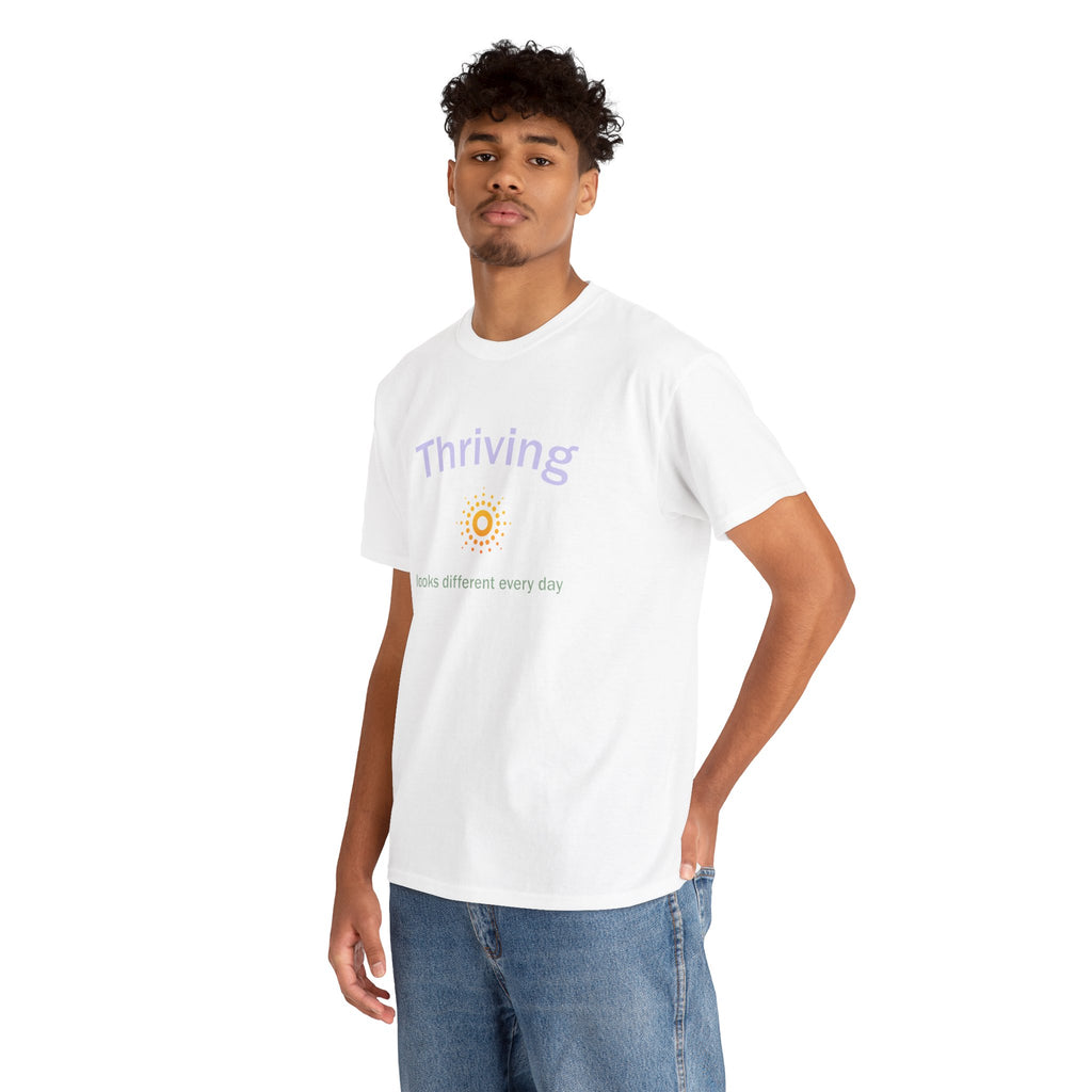 Thriving Looks Different Heavy Cotton Tee
