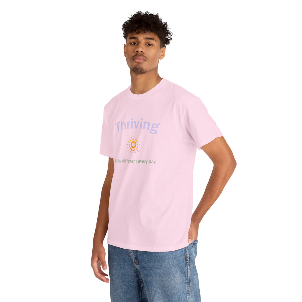 Thriving Looks Different Heavy Cotton Tee