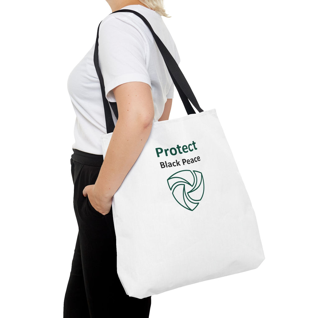 Protect Black Peace Tote Bag