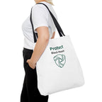 Protect Black Peace Tote Bag