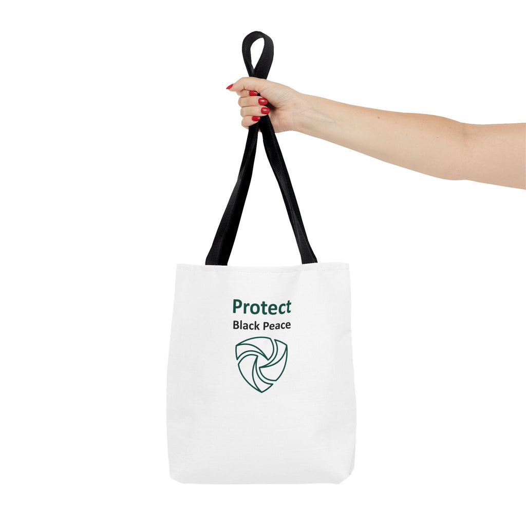 Protect Black Peace Tote Bag