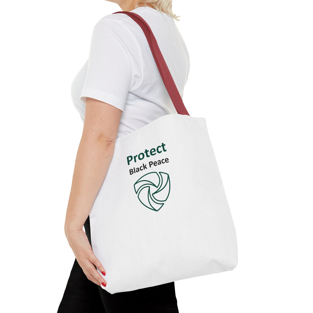 Protect Black Peace Tote Bag