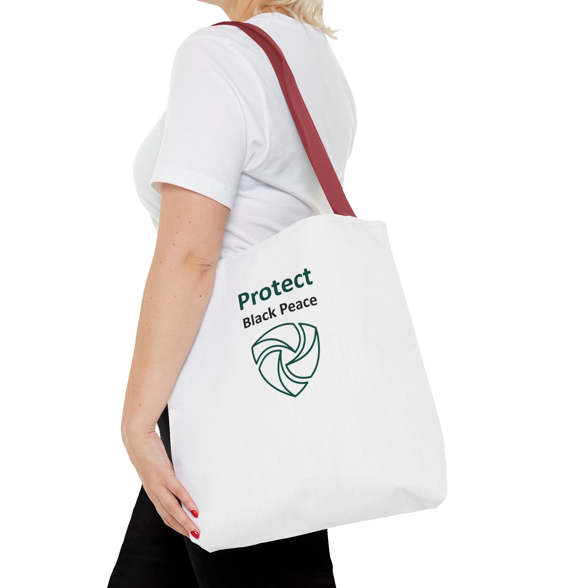 Protect Black Peace Tote Bag