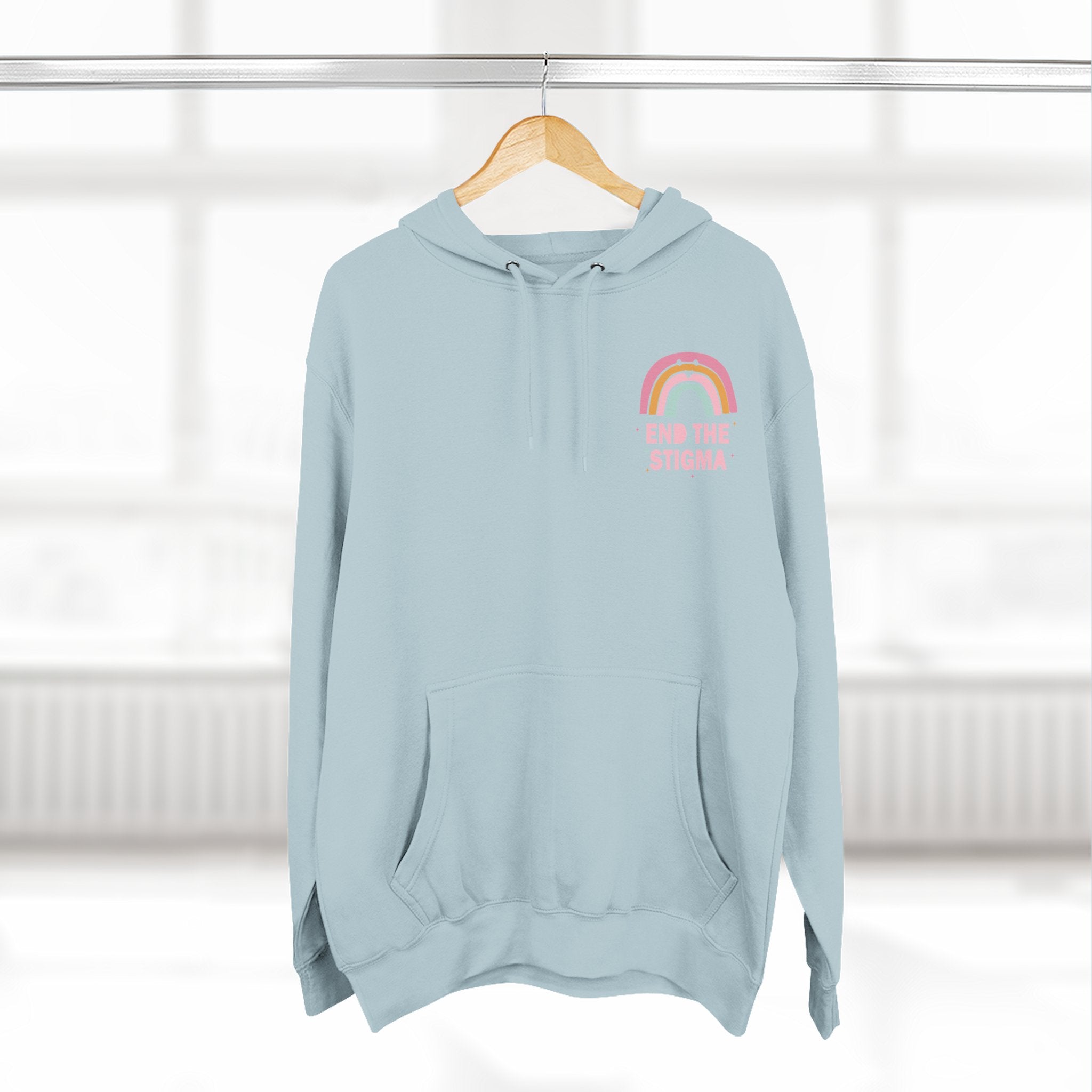 Three-Panel Fleece Hoodie-End the Stigma
