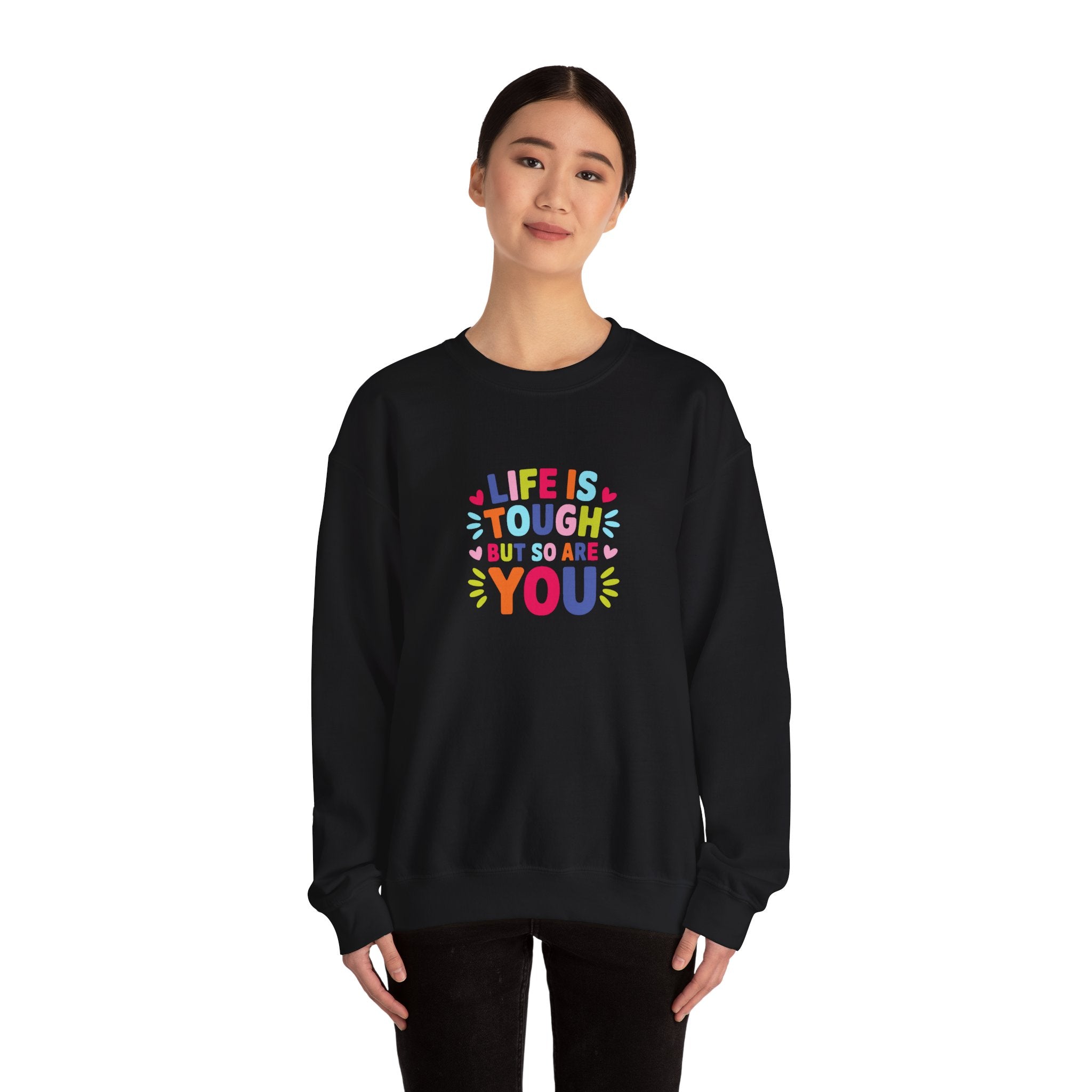 Life Is Tough Unisex Heavy Blend™ Crewneck Sweatshirt