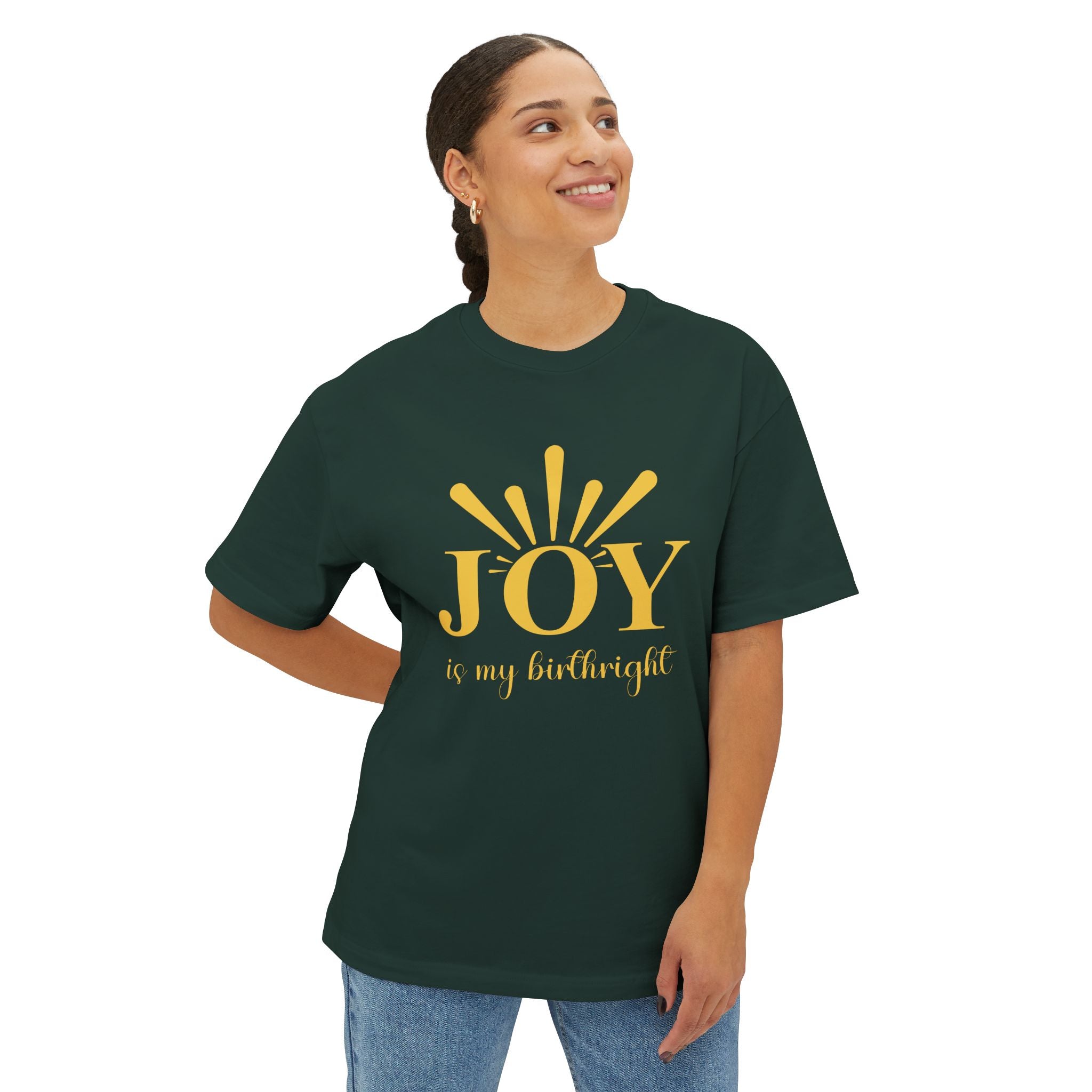 Joy Is My Birthright Oversized Boxy Tee
