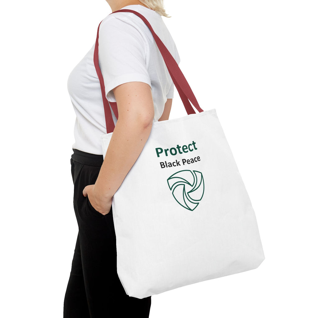 Protect Black Peace Tote Bag