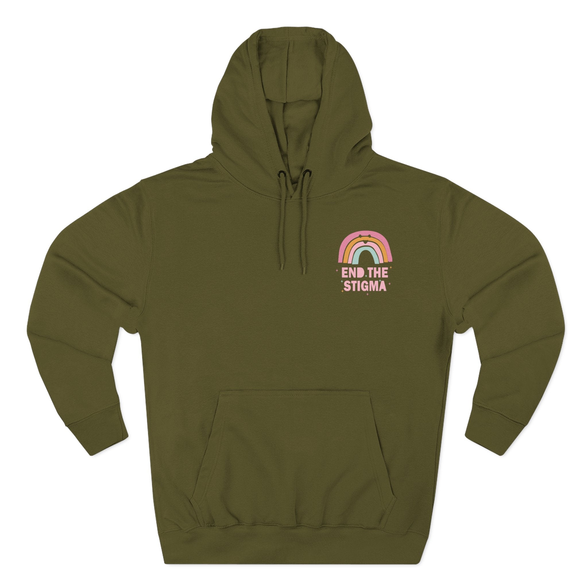 Three-Panel Fleece Hoodie-End the Stigma