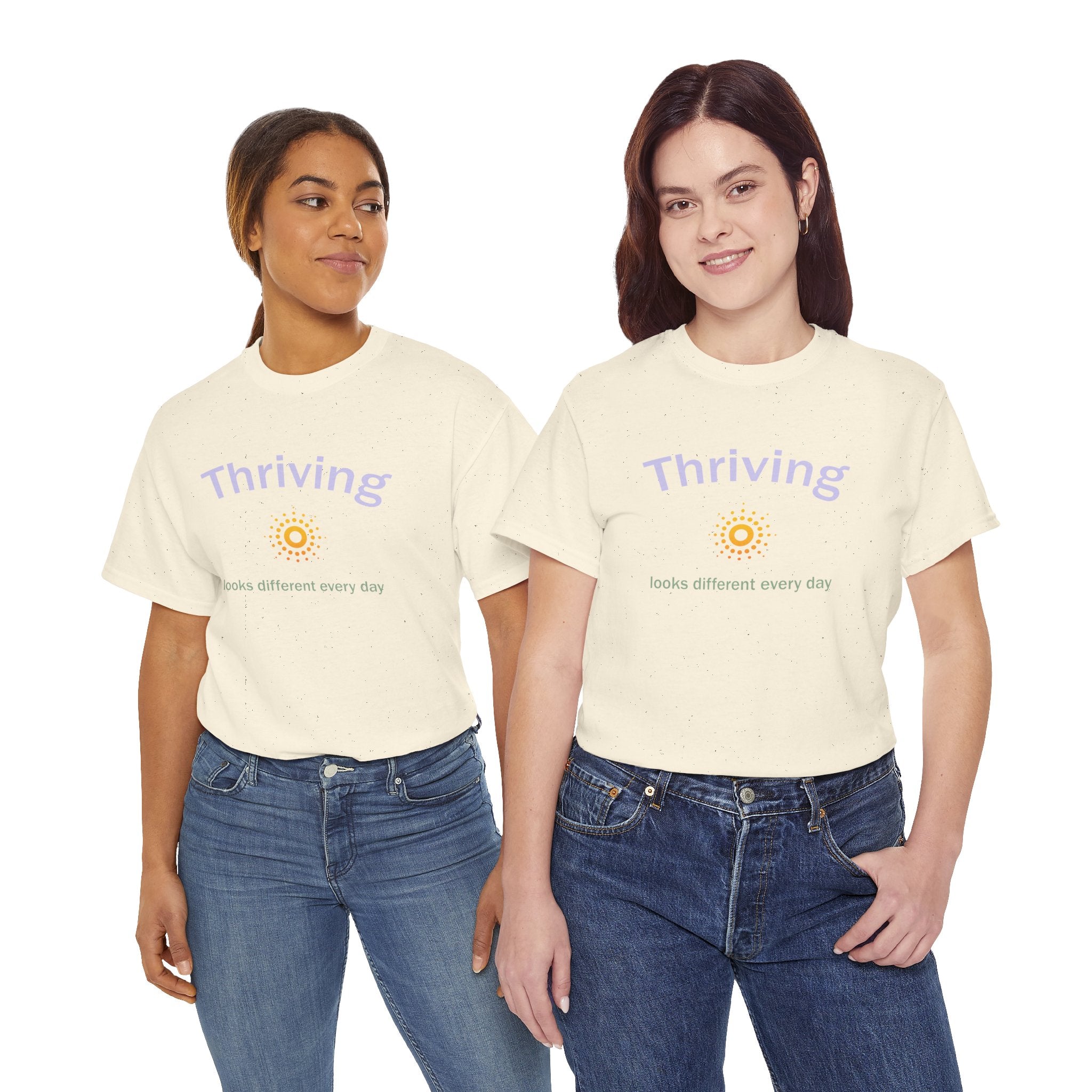 Thriving Looks Different Heavy Cotton Tee