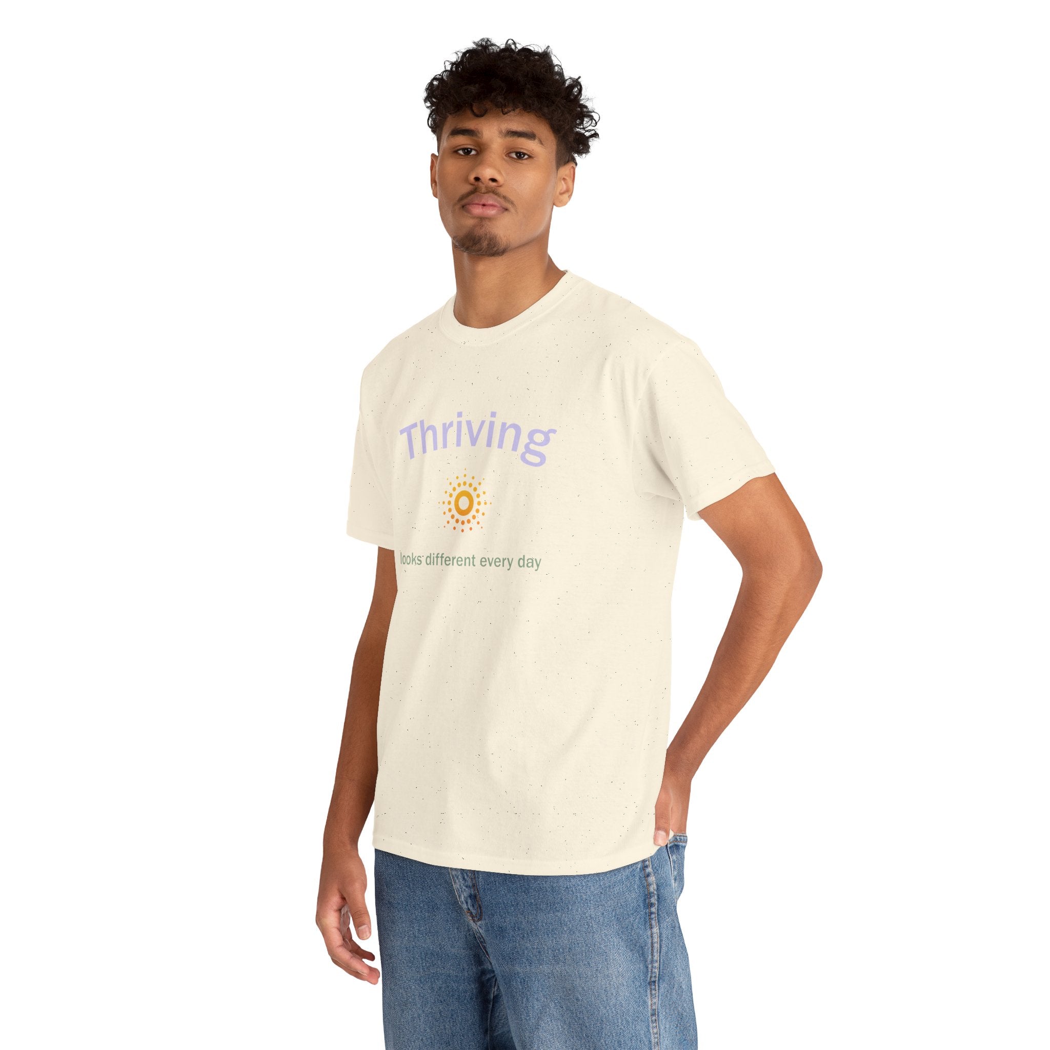 Thriving Looks Different Heavy Cotton Tee