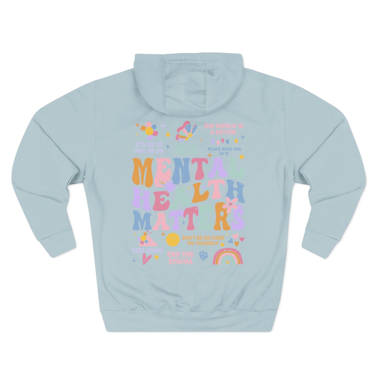 Three-Panel Fleece Hoodie-End the Stigma