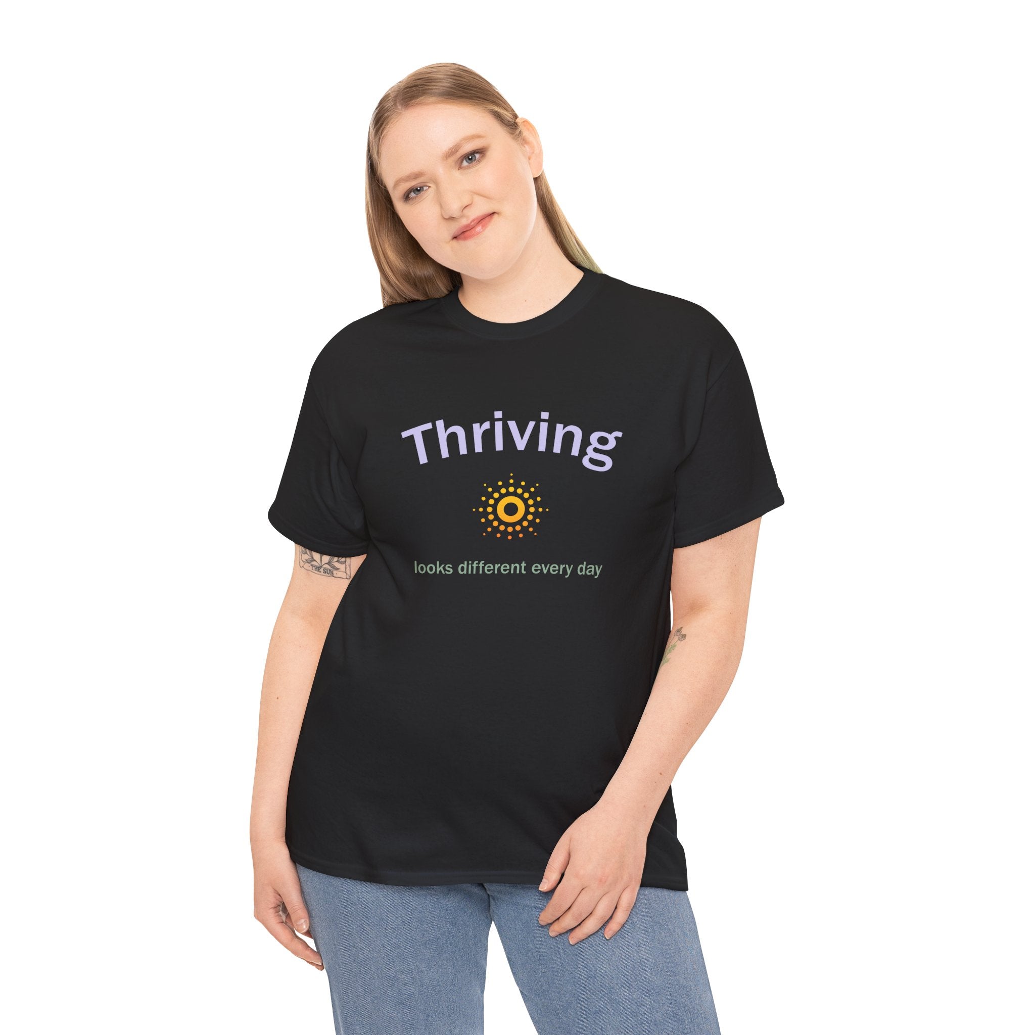 Thriving Looks Different Heavy Cotton Tee
