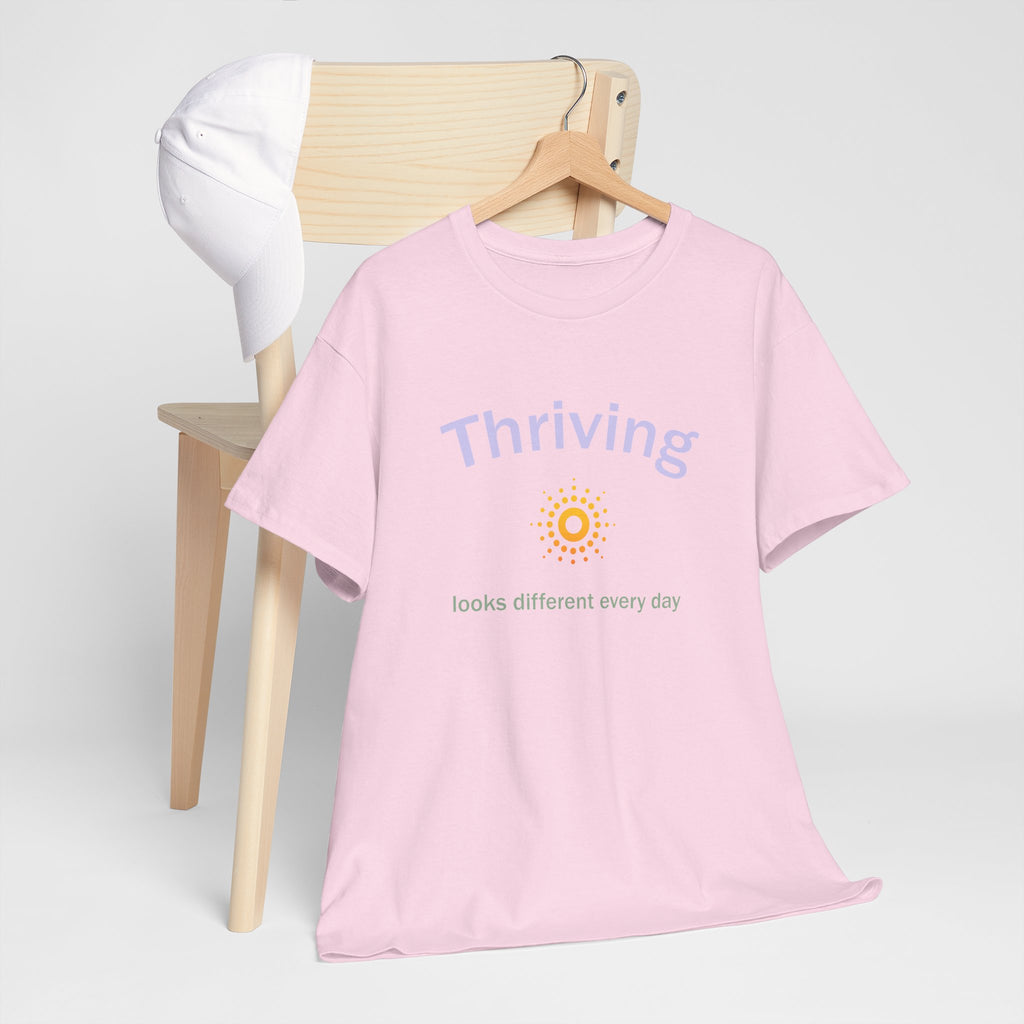 Thriving Looks Different Heavy Cotton Tee