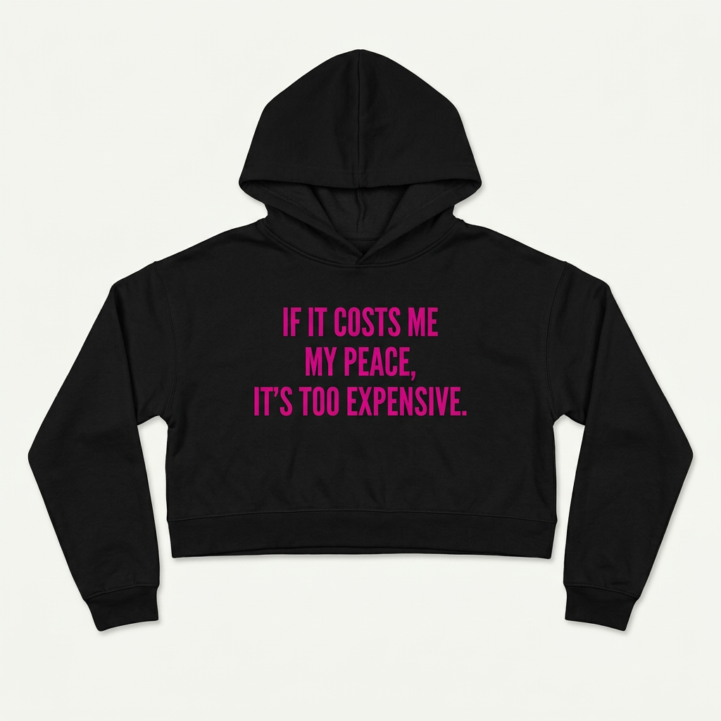 Protect Your Peace Cropped Hoodie