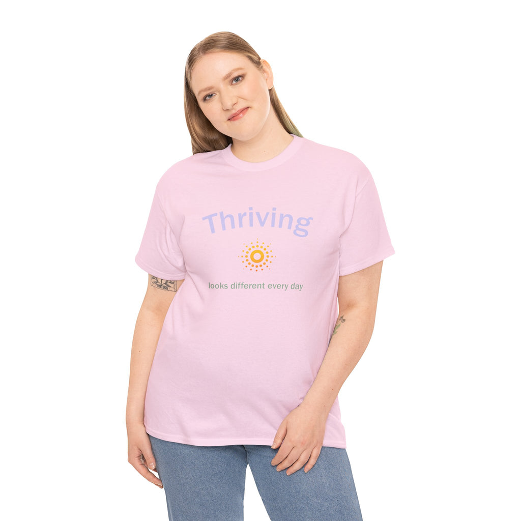 Thriving Looks Different Heavy Cotton Tee