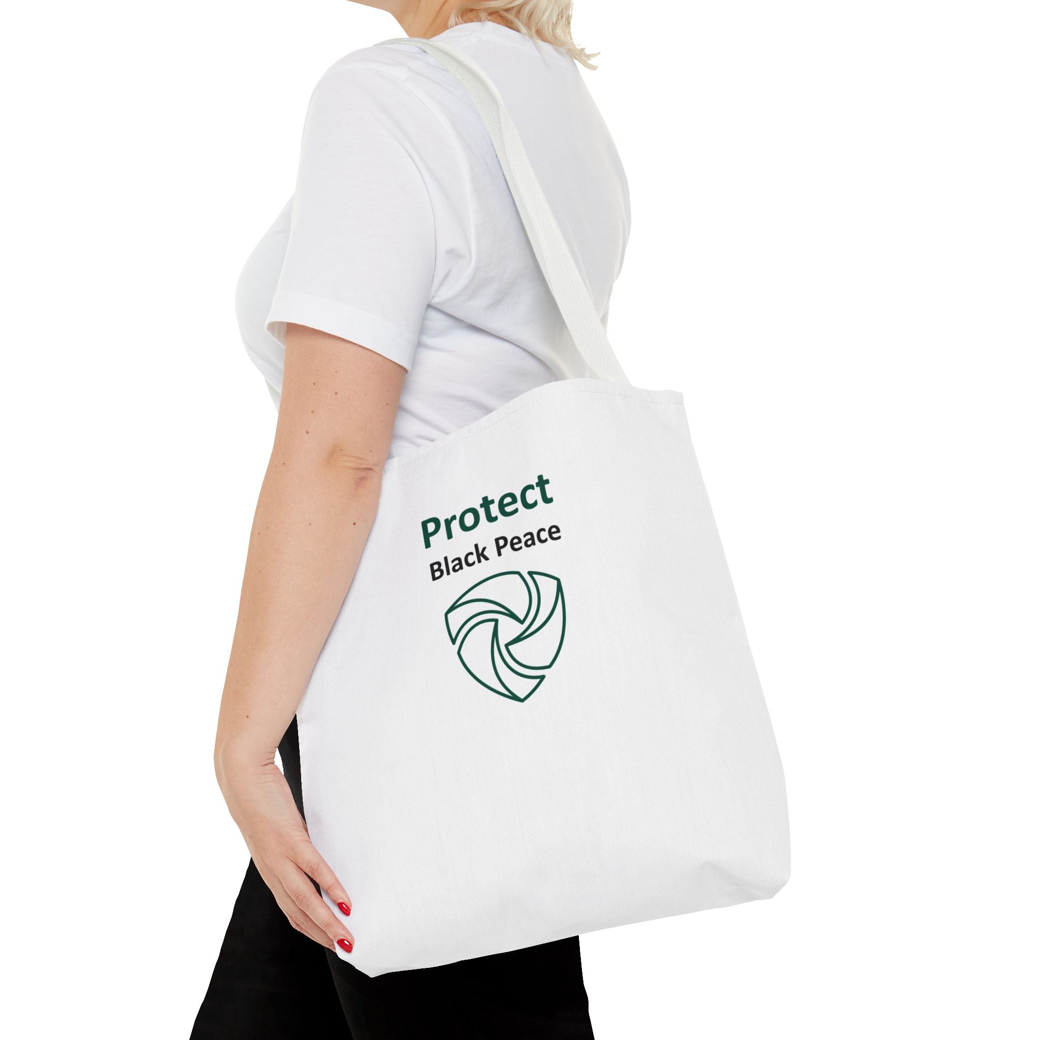 Protect Black Peace Tote Bag