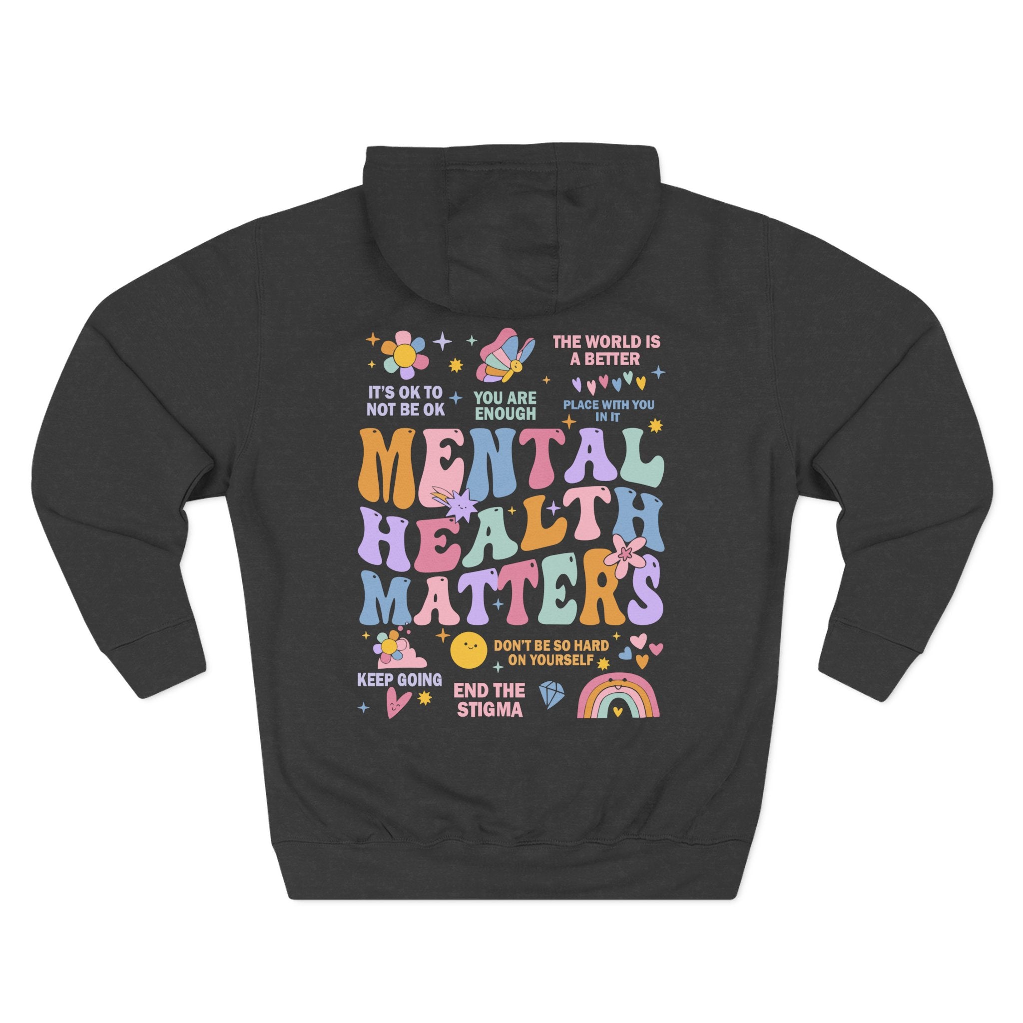 Three-Panel Fleece Hoodie-End the Stigma