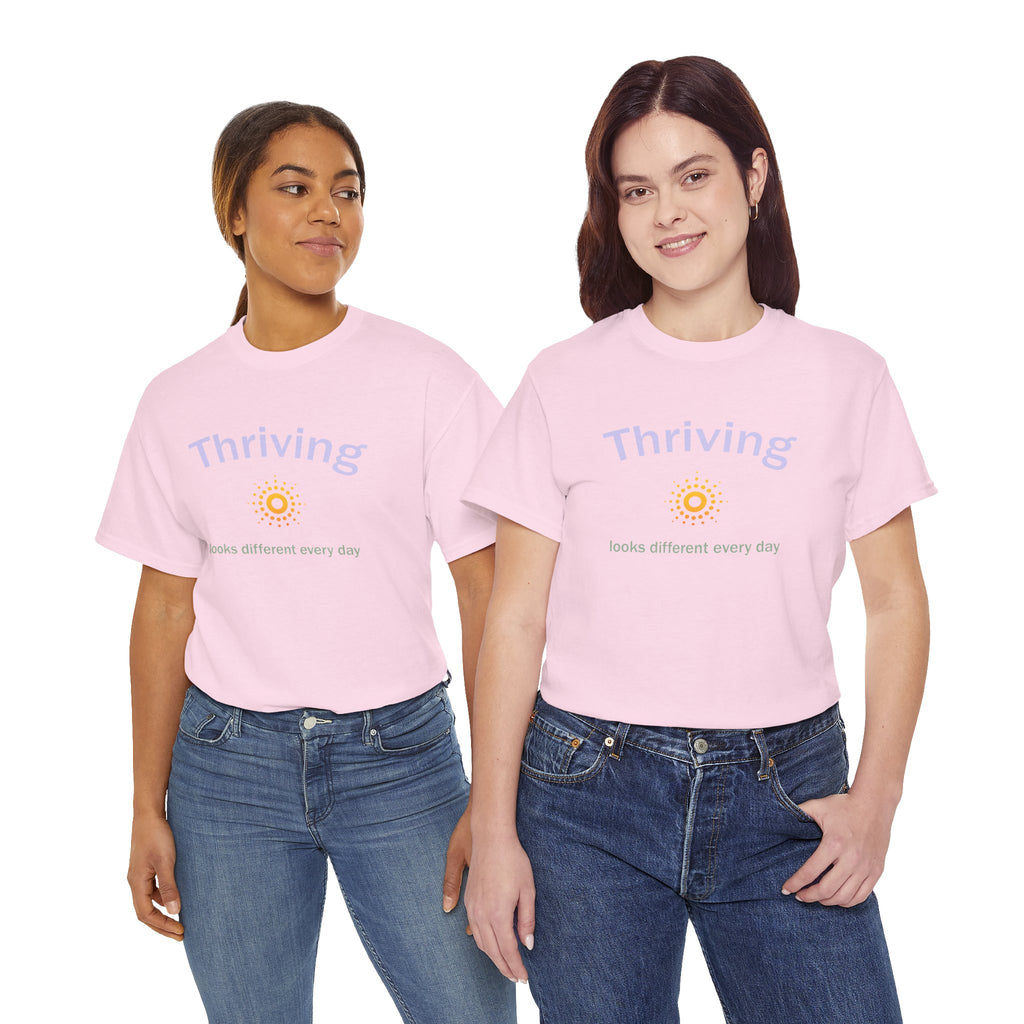Thriving Looks Different Heavy Cotton Tee