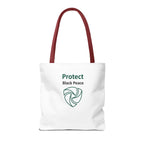 Protect Black Peace Tote Bag