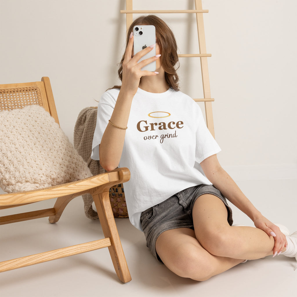 Unisex Graphic Tee-Grace Over Grind