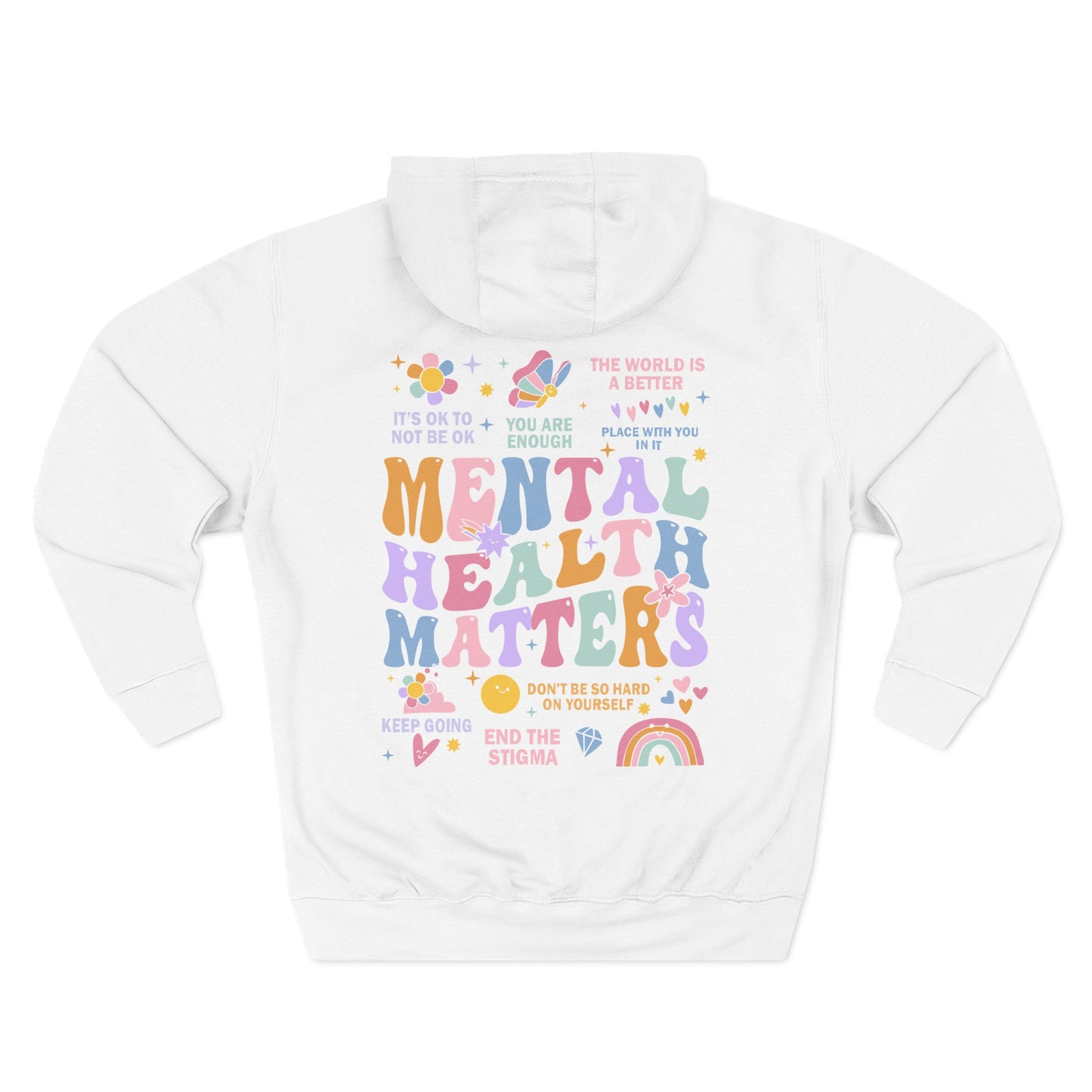 Three-Panel Fleece Hoodie-End the Stigma