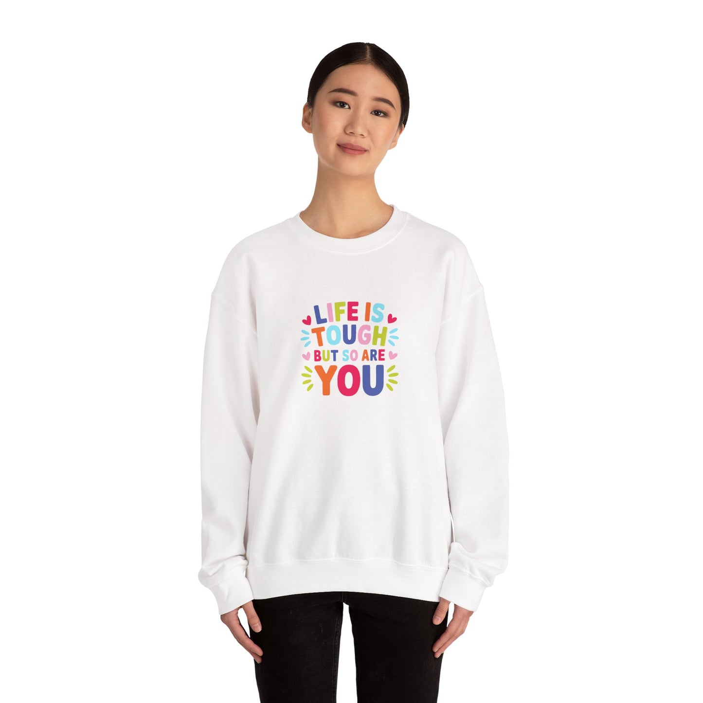 Unisex Heavy Blend™ Crewneck Sweatshirt-Life is Tough
