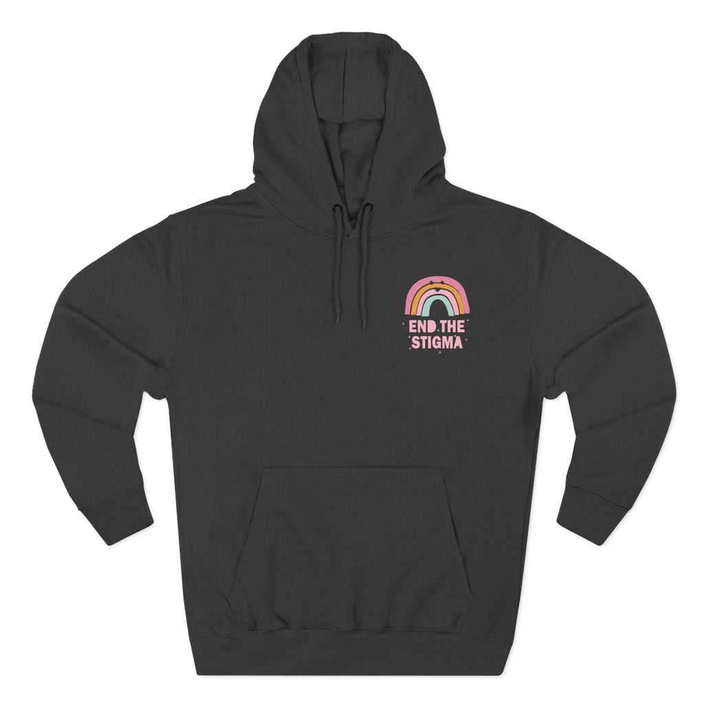 Three-Panel Fleece Hoodie-End the Stigma