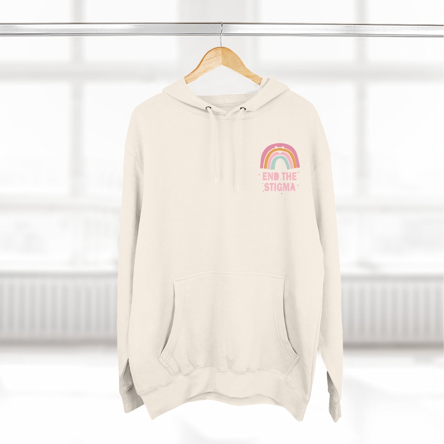 Three-Panel Fleece Hoodie-End the Stigma