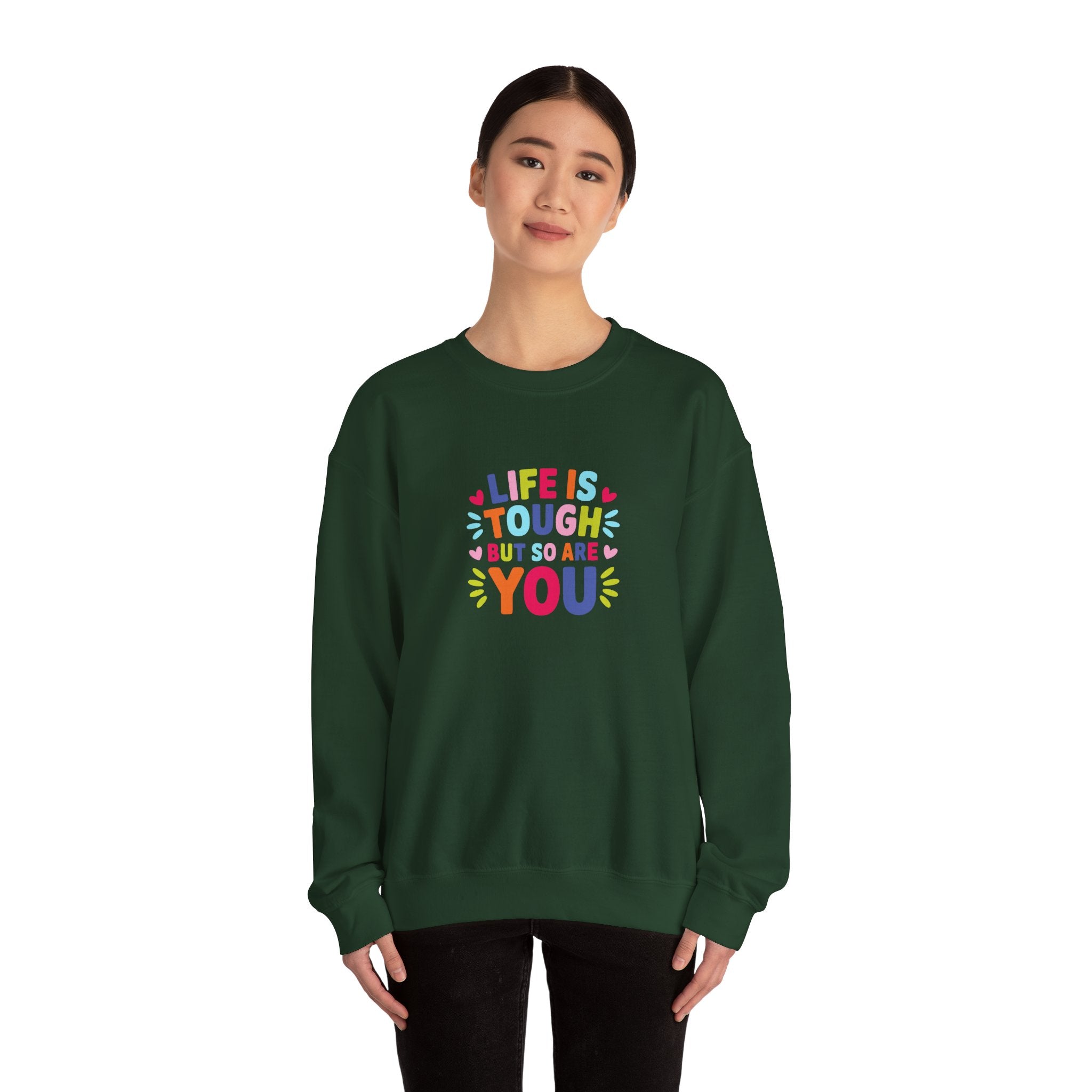Life Is Tough Unisex Heavy Blend™ Crewneck Sweatshirt