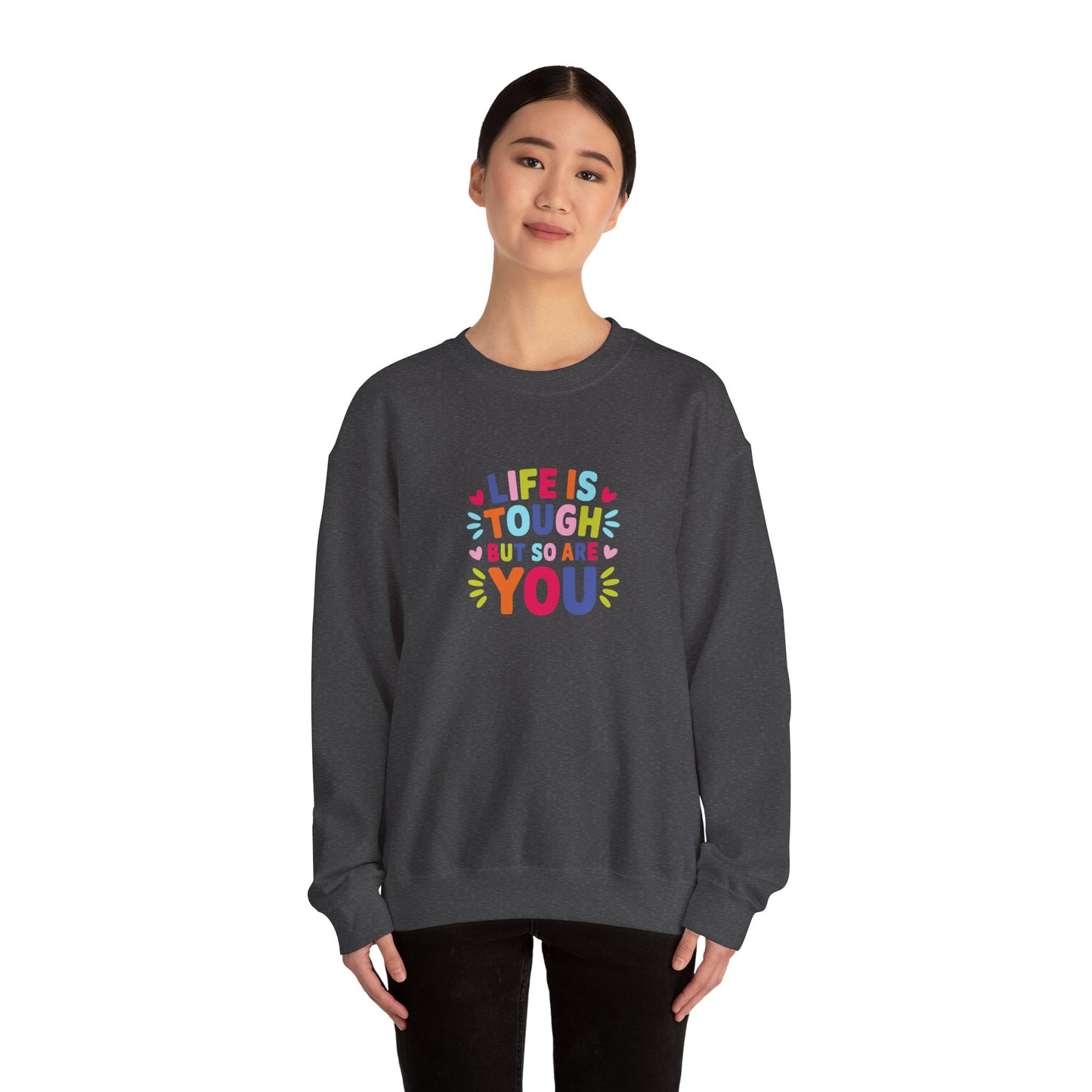 Unisex Heavy Blend™ Crewneck Sweatshirt-Life is Tough