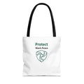 Protect Black Peace Tote Bag