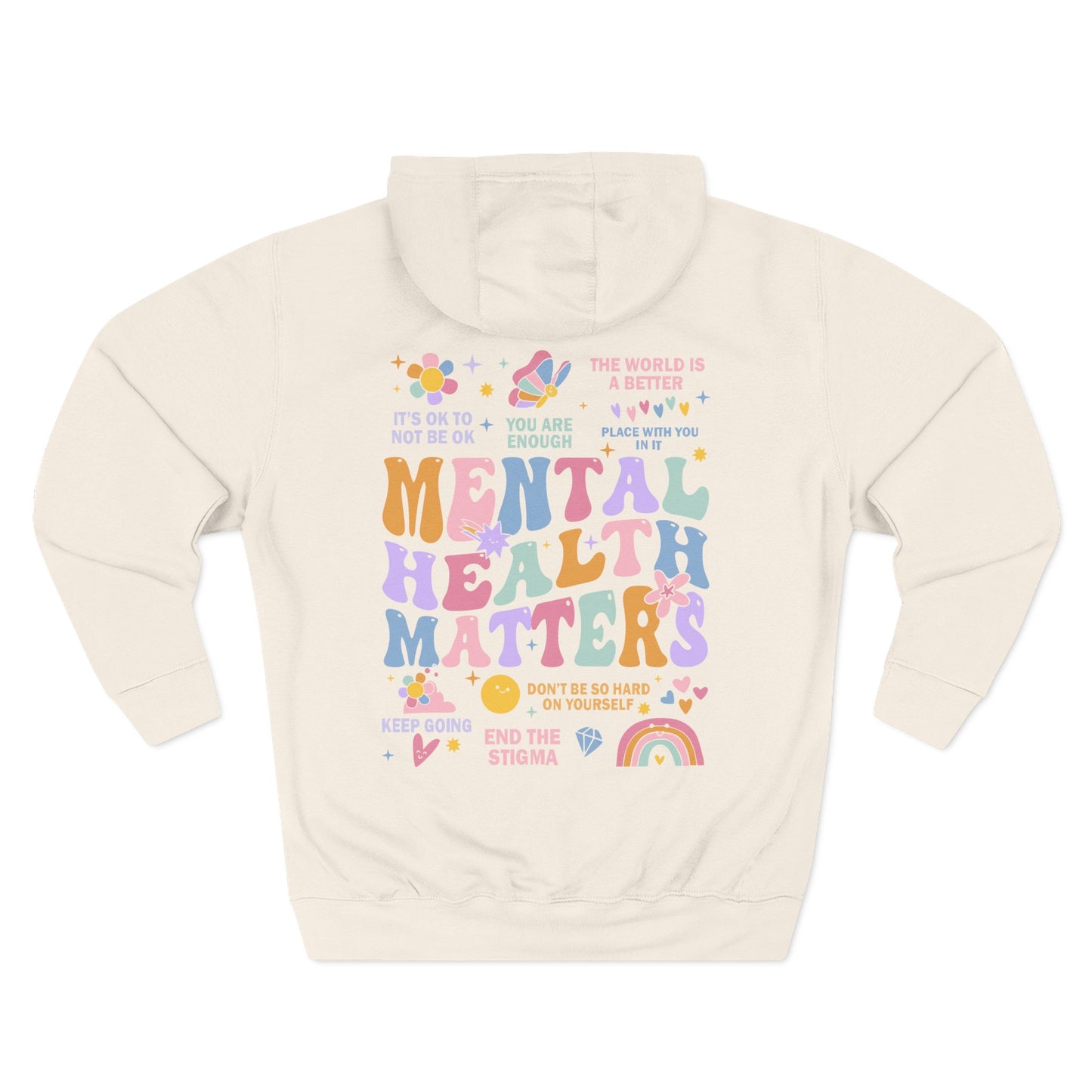 Three-Panel Fleece Hoodie-End the Stigma