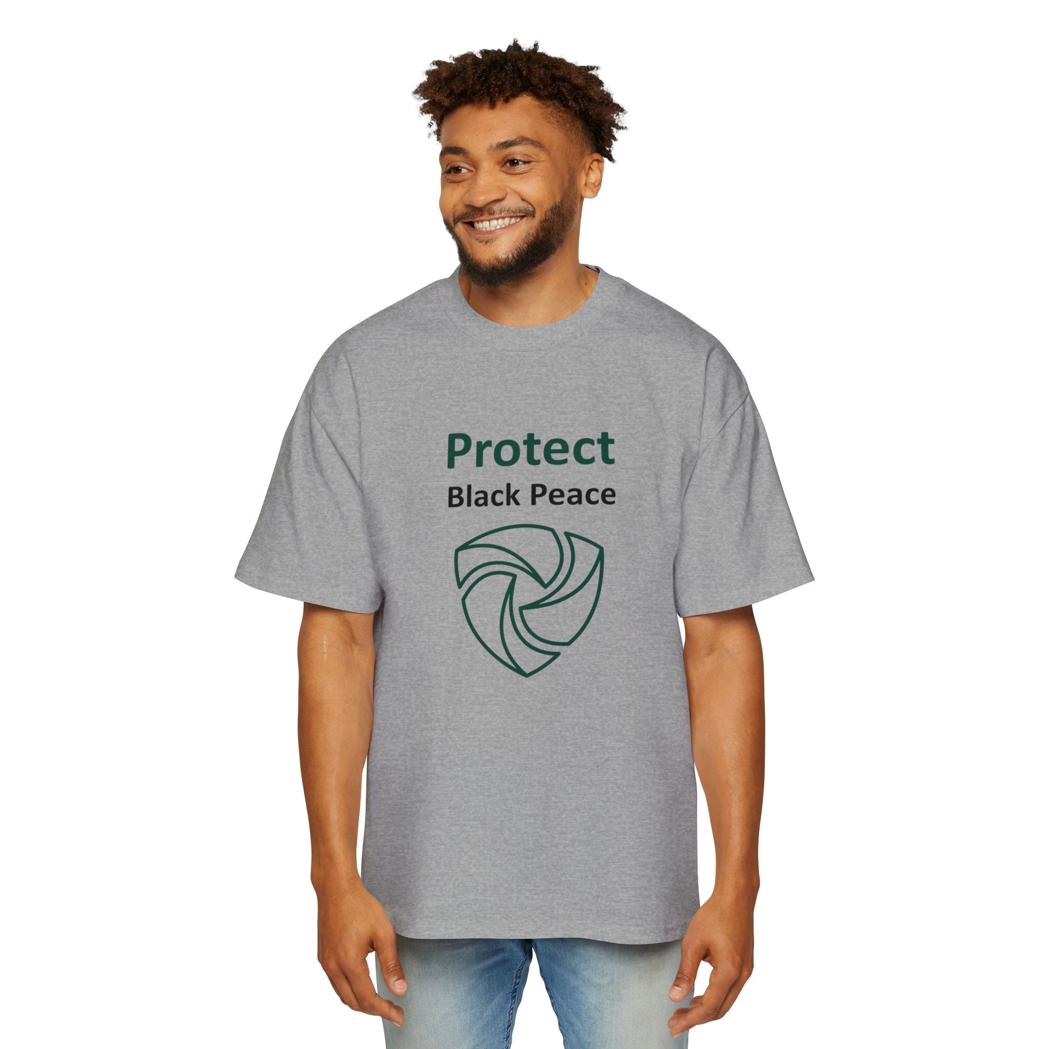 Protect Black Peace Heavy Oversized Tee