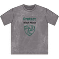 Protect Black Peace Vintage Crewneck Tee