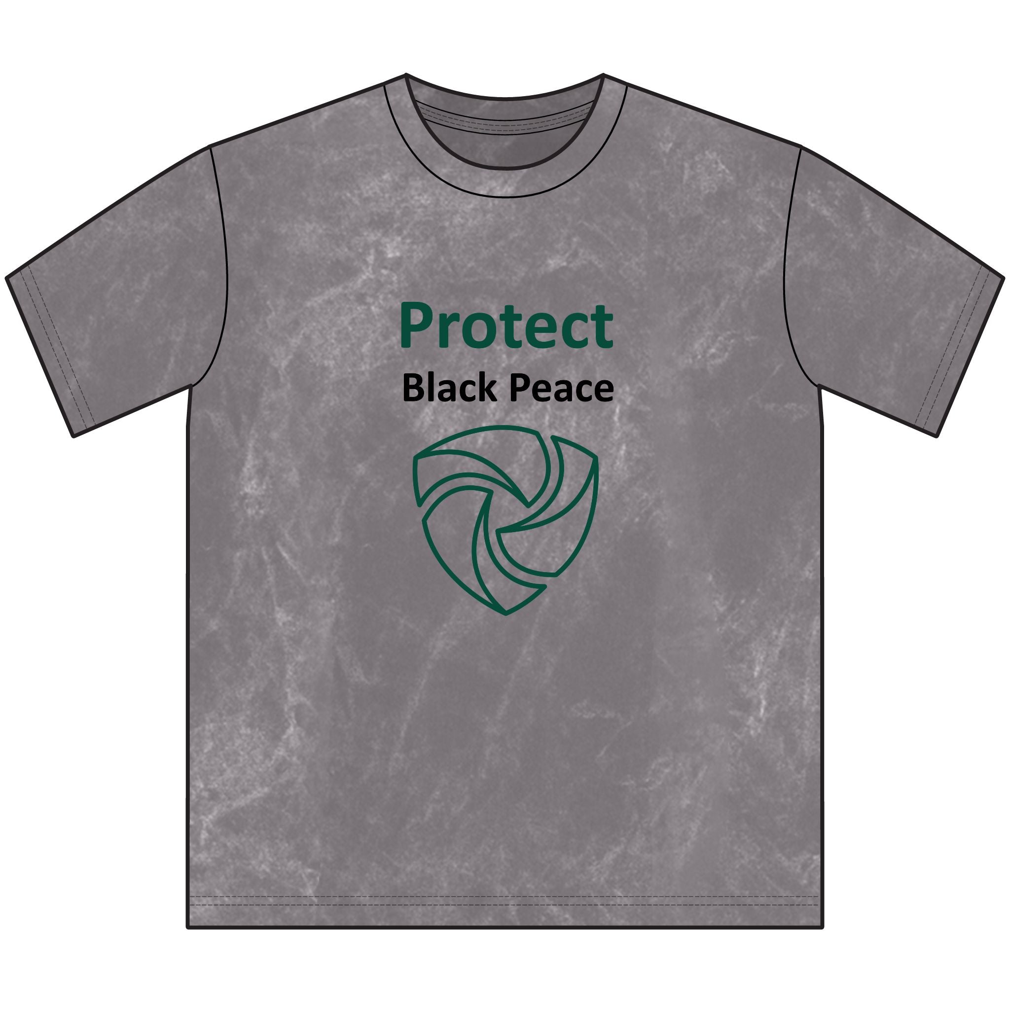 Protect Black Peace Vintage Crewneck Tee