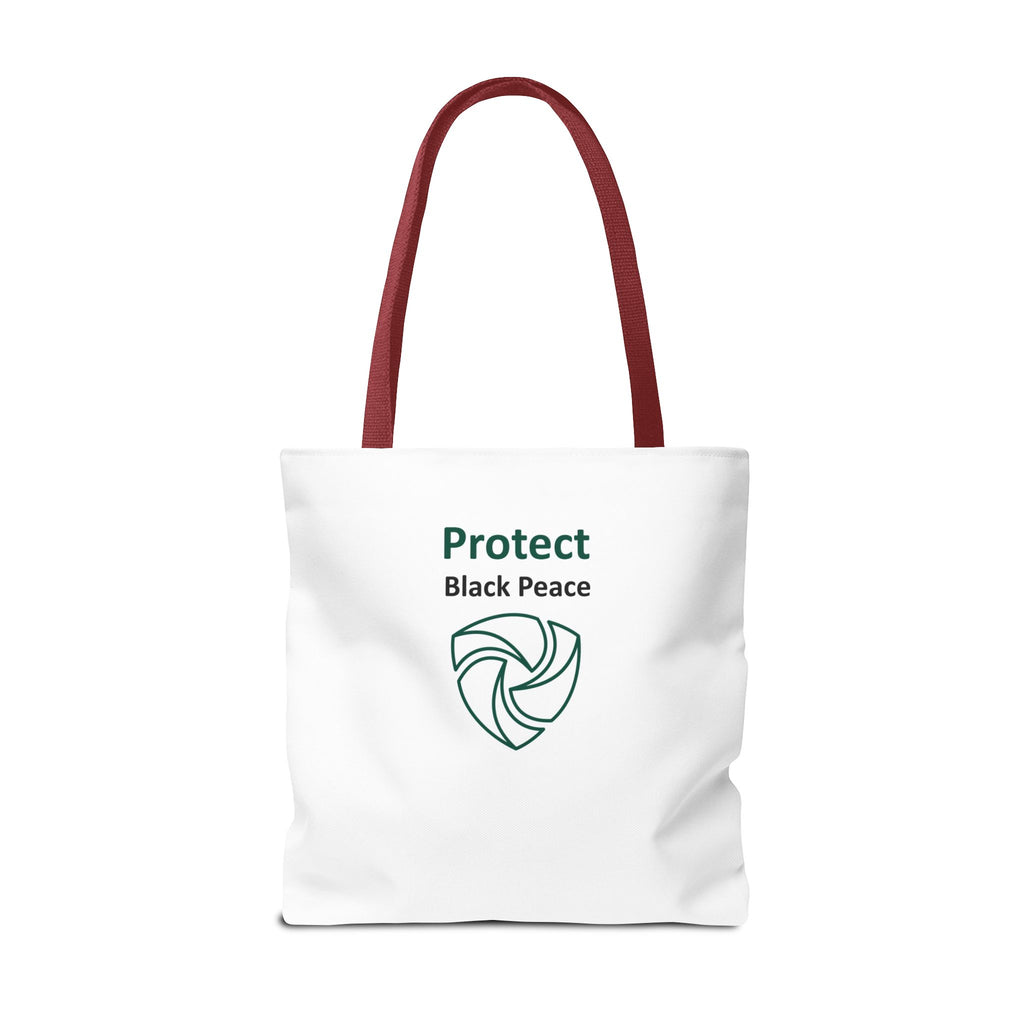 Protect Black Peace Tote Bag