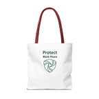 Protect Black Peace Tote Bag